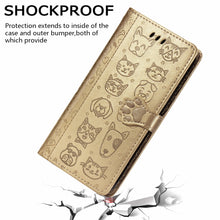 Load image into Gallery viewer, Cute Cat and Dog Embossed Horizontal Flip Leather Case with Holder &amp; Card Slots &amp; Wallet &amp; Lanyard, For iPhone 12 Pro Max, For iPhone 12 / 12 Pro, For iPhone 12 mini