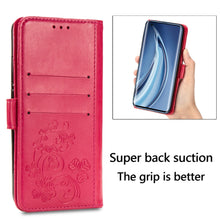 Load image into Gallery viewer, Four-leaf Clasp Embossed Buckle Mobile Phone Protection Leather Case with Lanyard &amp; Card Slot &amp; Wallet &amp; Bracket Function, For iPhone 12 Pro Max, For iPhone 12 / 12 Pro, For iPhone 12 mini