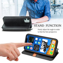Load image into Gallery viewer, Cubic Grid Pressed Horizontal Flip Magnetic PU Leather Case with Holder &amp; Card Slots &amp; Wallet, For iPhone 12 Pro Max, For iPhone 12 mini