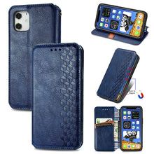 Load image into Gallery viewer, Cubic Grid Pressed Horizontal Flip Magnetic PU Leather Case with Holder &amp; Card Slots &amp; Wallet, For iPhone 12 Pro Max, For iPhone 12 mini
