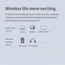 Load image into Gallery viewer, T6 Bluetooth 5.0 Computer TV Transmitter Fiber coaxial AUX Multifunction TF Card HiFI Bluetooth Audio transmitter