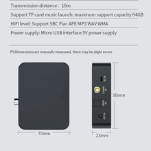 Load image into Gallery viewer, T6 Bluetooth 5.0 Computer TV Transmitter Fiber coaxial AUX Multifunction TF Card HiFI Bluetooth Audio transmitter