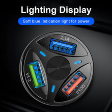 Load image into Gallery viewer, QC3.0 3 USB 35W High Power Vehicle Charger / Mobile Phone Tablet Universal Vehicle Charger