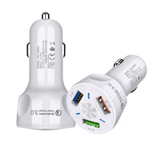 Load image into Gallery viewer, QC3.0 3 USB 35W High Power Vehicle Charger / Mobile Phone Tablet Universal Vehicle Charger