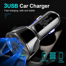 Load image into Gallery viewer, QC3.0 3 USB 35W High Power Vehicle Charger / Mobile Phone Tablet Universal Vehicle Charger