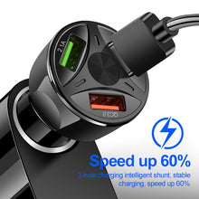 Load image into Gallery viewer, QC3.0 3 USB 35W High Power Vehicle Charger / Mobile Phone Tablet Universal Vehicle Charger