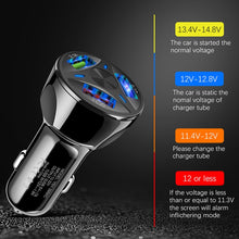 Load image into Gallery viewer, QC3.0 3 USB 35W High Power Vehicle Charger / Mobile Phone Tablet Universal Vehicle Charger