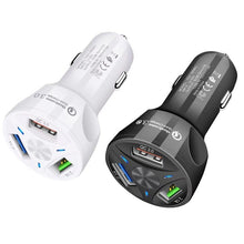 Load image into Gallery viewer, QC3.0 3 USB 35W High Power Vehicle Charger / Mobile Phone Tablet Universal Vehicle Charger