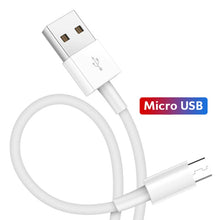 Load image into Gallery viewer, Qc3.0 Dual USB Car Charger + Micro USB Fast Charging Cable Car Charging Kit, Micro USB (White), Micro USB (Black)