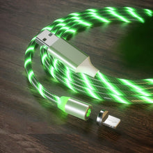 Load image into Gallery viewer, USB to 8 Pin Magnetic Suction Colorful Streamer Mobile Phone Charging  Cable, Length: 1m, 1m