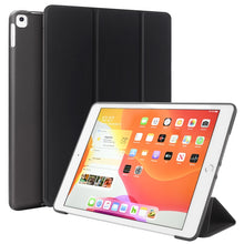 Load image into Gallery viewer, For iPad 10.2 inch 2019 / iPad Pro 10.5 inch Three-folding Surface PU Leather TPU Matte Soft Bottom Case with Holder &amp; Sleep / Wake-up Function, Black, Rose Gold, Navy Blue, Gold, Sky blue, Red, Mint Green