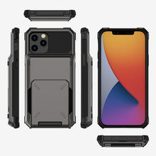 Load image into Gallery viewer, For iPhone 12 Scratch-Resistant Shockproof Heavy Duty Rugged Armor Protective Case with Card Slot, For iPhone 12 mini