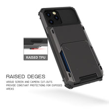Load image into Gallery viewer, For iPhone 12 Scratch-Resistant Shockproof Heavy Duty Rugged Armor Protective Case with Card Slot, For iPhone 12 mini