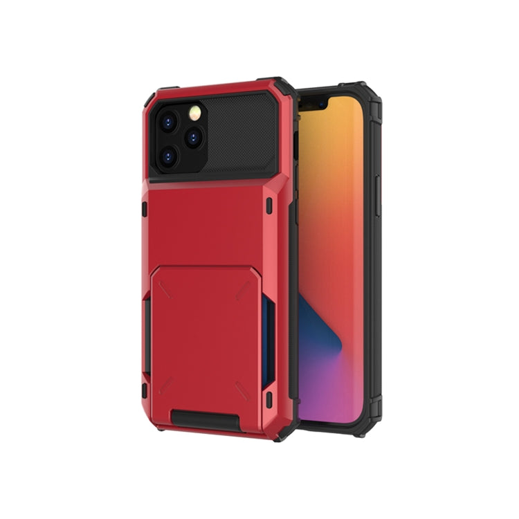 For iPhone 12 Scratch-Resistant Shockproof Heavy Duty Rugged Armor Protective Case with Card Slot, For iPhone 12 mini
