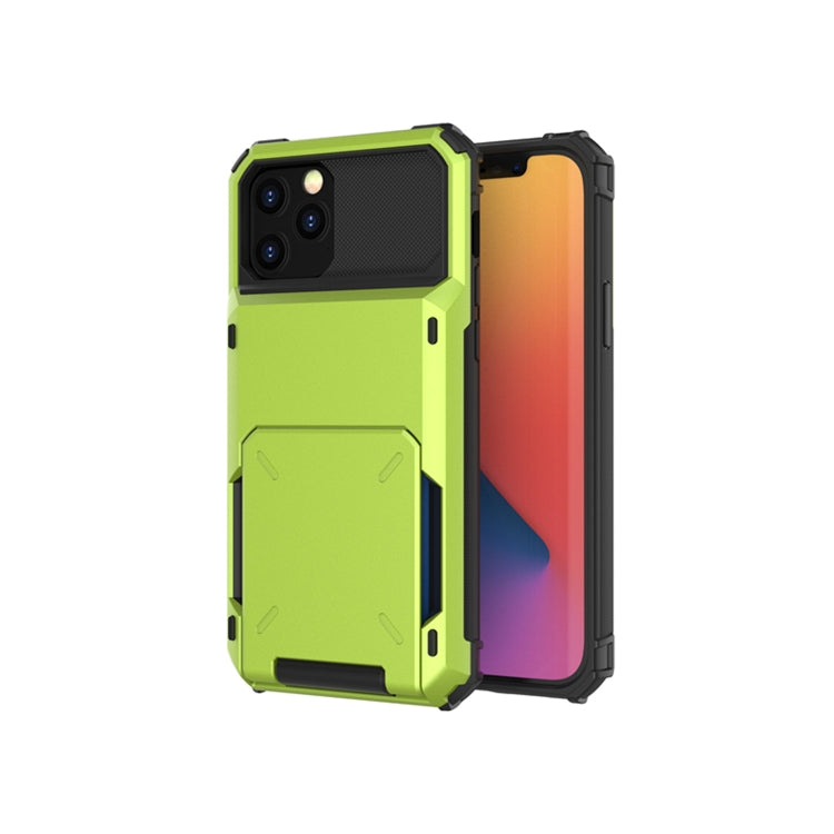 For iPhone 12 Scratch-Resistant Shockproof Heavy Duty Rugged Armor Protective Case with Card Slot, For iPhone 12 mini