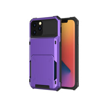 Load image into Gallery viewer, For iPhone 12 Scratch-Resistant Shockproof Heavy Duty Rugged Armor Protective Case with Card Slot, For iPhone 12 mini