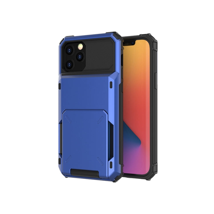 For iPhone 12 Scratch-Resistant Shockproof Heavy Duty Rugged Armor Protective Case with Card Slot, For iPhone 12 mini