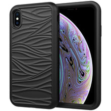 Load image into Gallery viewer, For iPhone XR Wave Pattern 3 in 1 Silicone+PC Shockproof Protective Case