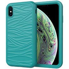 Load image into Gallery viewer, For iPhone XR Wave Pattern 3 in 1 Silicone+PC Shockproof Protective Case