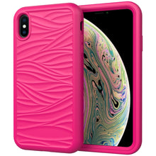 Load image into Gallery viewer, For iPhone XR Wave Pattern 3 in 1 Silicone+PC Shockproof Protective Case