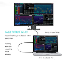 Load image into Gallery viewer, 4K 60Hz Type-C to DP DisplayPort Connecting DP Adapter Cable, Cable Length: 1.8m