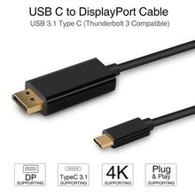 Load image into Gallery viewer, 4K 60Hz Type-C to DP DisplayPort Connecting DP Adapter Cable, Cable Length: 1.8m