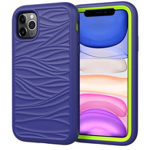 Load image into Gallery viewer, For iPhone 11 Pro Max Wave Pattern 3 in 1 Silicone+PC Shockproof Protective Case, For iPhone 11 Pro Max