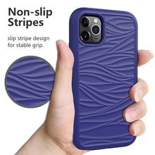 Load image into Gallery viewer, For iPhone 11 Pro Max Wave Pattern 3 in 1 Silicone+PC Shockproof Protective Case, For iPhone 11 Pro Max