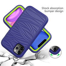 Load image into Gallery viewer, For iPhone 11 Pro Max Wave Pattern 3 in 1 Silicone+PC Shockproof Protective Case, For iPhone 11 Pro Max