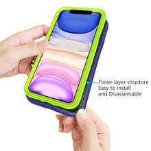 Load image into Gallery viewer, For iPhone 11 Pro Max Wave Pattern 3 in 1 Silicone+PC Shockproof Protective Case, For iPhone 11 Pro Max