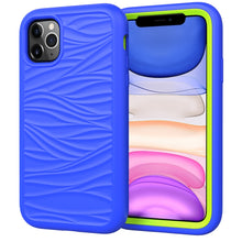 Load image into Gallery viewer, For iPhone 11 Pro Max Wave Pattern 3 in 1 Silicone+PC Shockproof Protective Case, For iPhone 11 Pro Max