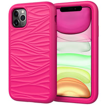 Load image into Gallery viewer, For iPhone 11 Pro Max Wave Pattern 3 in 1 Silicone+PC Shockproof Protective Case, For iPhone 11 Pro Max