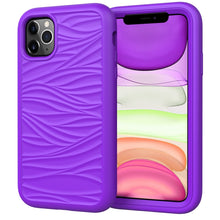 Load image into Gallery viewer, For iPhone 11 Pro Max Wave Pattern 3 in 1 Silicone+PC Shockproof Protective Case, For iPhone 11 Pro Max