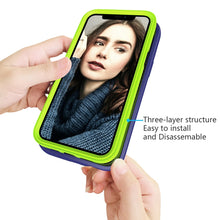 Load image into Gallery viewer, For iPhone 12 Wave Pattern 3 in 1 Silicone+PC Shockproof Protective Case, For iPhone 12 mini