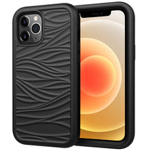 Load image into Gallery viewer, For iPhone 12 Wave Pattern 3 in 1 Silicone+PC Shockproof Protective Case, For iPhone 12 mini