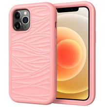 Load image into Gallery viewer, For iPhone 12 Wave Pattern 3 in 1 Silicone+PC Shockproof Protective Case, For iPhone 12 mini