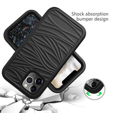 Load image into Gallery viewer, For iPhone 12 Pro / 12 Max Wave Pattern 3 in 1 Silicone+PC Shockproof Protective Case, For iPhone 12 / 12 Pro