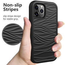 Load image into Gallery viewer, For iPhone 12 Pro / 12 Max Wave Pattern 3 in 1 Silicone+PC Shockproof Protective Case, For iPhone 12 / 12 Pro