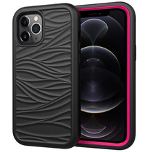 Load image into Gallery viewer, For iPhone 12 Pro / 12 Max Wave Pattern 3 in 1 Silicone+PC Shockproof Protective Case, For iPhone 12 / 12 Pro