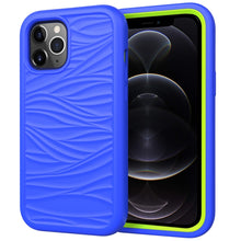 Load image into Gallery viewer, For iPhone 12 Pro / 12 Max Wave Pattern 3 in 1 Silicone+PC Shockproof Protective Case, For iPhone 12 / 12 Pro