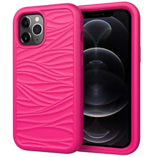 Load image into Gallery viewer, For iPhone 12 Pro / 12 Max Wave Pattern 3 in 1 Silicone+PC Shockproof Protective Case, For iPhone 12 / 12 Pro