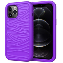 Load image into Gallery viewer, For iPhone 12 Pro / 12 Max Wave Pattern 3 in 1 Silicone+PC Shockproof Protective Case, For iPhone 12 / 12 Pro