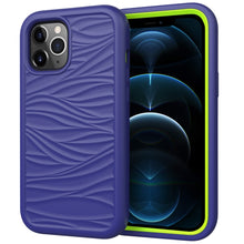 Load image into Gallery viewer, For iPhone 12 Pro Max Wave Pattern 3 in 1 Silicone+PC Shockproof Protective Case, For iPhone 12 Pro Max