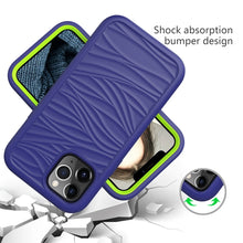Load image into Gallery viewer, For iPhone 12 Pro Max Wave Pattern 3 in 1 Silicone+PC Shockproof Protective Case, For iPhone 12 Pro Max