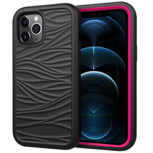 Load image into Gallery viewer, For iPhone 12 Pro Max Wave Pattern 3 in 1 Silicone+PC Shockproof Protective Case, For iPhone 12 Pro Max