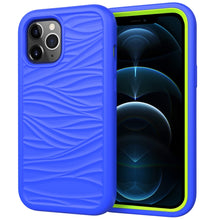 Load image into Gallery viewer, For iPhone 12 Pro Max Wave Pattern 3 in 1 Silicone+PC Shockproof Protective Case, For iPhone 12 Pro Max
