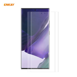For Samsung Galaxy Note 20 Ultra 2 PCS ENKAY Hat-Prince 3D Full Screen PET Curved Hot Bending HD Screen Protector Soft Film