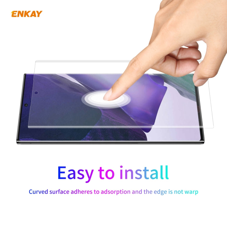 For Samsung Galaxy Note 20 Ultra 2 PCS ENKAY Hat-Prince 3D Full Screen PET Curved Hot Bending HD Screen Protector Soft Film