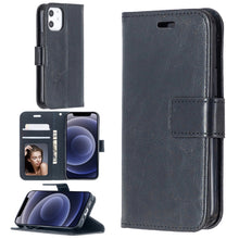 Load image into Gallery viewer, For iPhone 12 Crazy Horse Texture Horizontal Flip Leather Case with Holder &amp; Card Slots &amp; Wallet &amp; Photo Frame, For iPhone 12 mini
