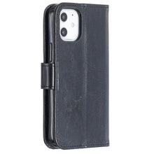 Load image into Gallery viewer, For iPhone 12 Crazy Horse Texture Horizontal Flip Leather Case with Holder &amp; Card Slots &amp; Wallet &amp; Photo Frame, For iPhone 12 mini